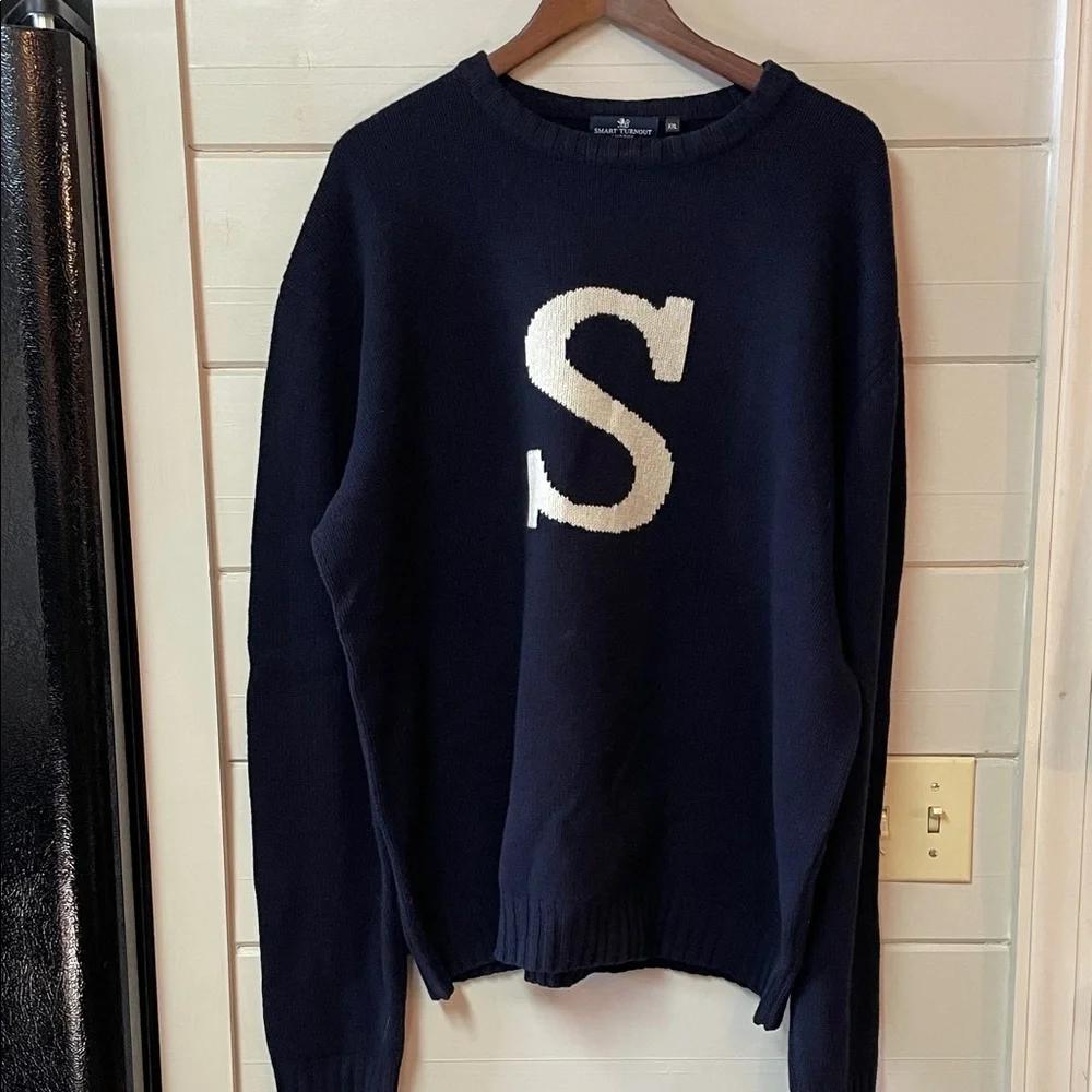 SMART TURNOUT Men’s Lambswool Varsity S Sweater Size XXL.
